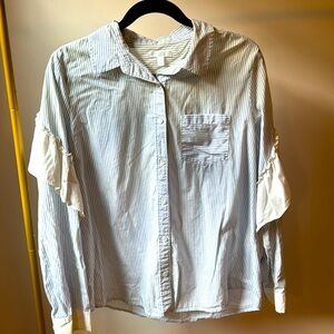 Women’s button down - striped. Size medium.